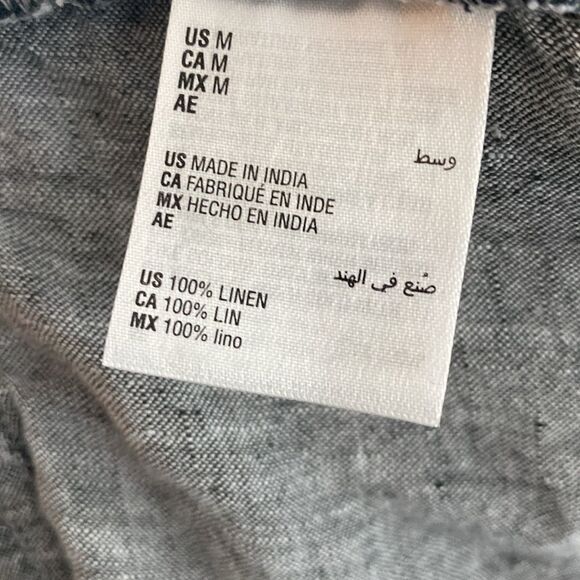 Charter Club Heather Gray Linen Shorts Size Medium - Picture 6 of 6